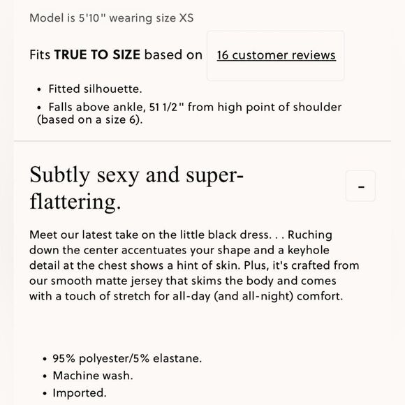 NWT J CREW Ruched center-seam dress in matte jersey in black - Picture 6 of 7